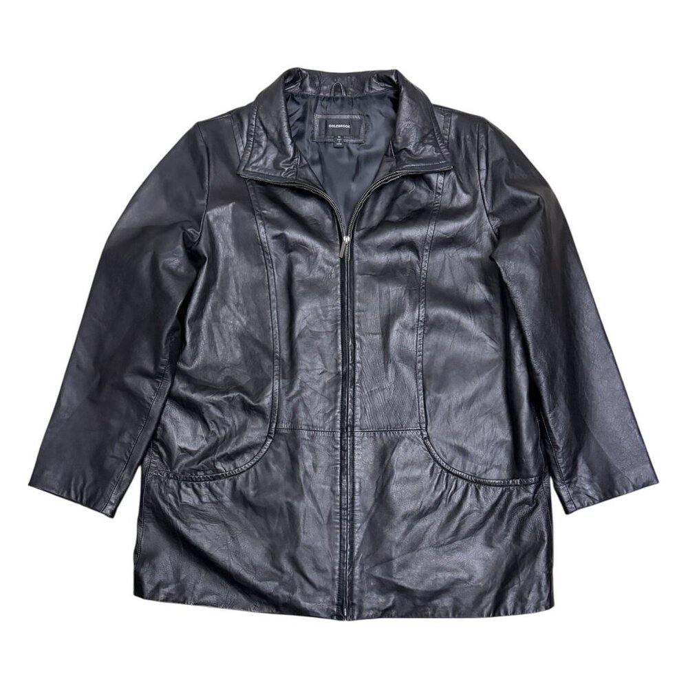 COLEBROOK Genuine Leather Business Casual Winter Jacket Coat Womens 1X
